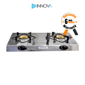 Plaque à gaz IN538 -02 Feux -Inox -Garantie 6 mois