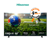 TV Smart 4K Hisense 50 pouces 46N Vidaa Voice - Garantie 06 mois